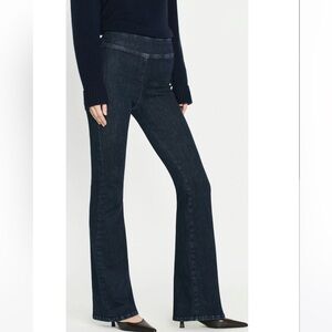 FRAME The Jetset Flare Jeans in Keller Dark wash super stretch high rise